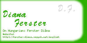 diana ferster business card