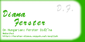 diana ferster business card